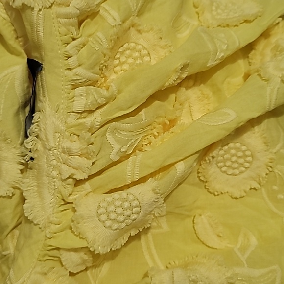 Abbey Glass Sutton Lace 3D Floral Ruffle One Shoulder Midi Dress - Picture 7 of 9